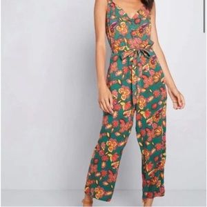 ModCloth Retro Floral Jumpsuit
